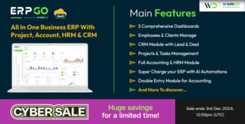 ERPGo SaaS - All In One Business ERP With Project, Account, HRM, CRM & POS