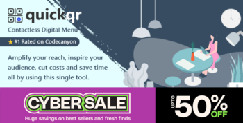 QuickQR Pro - Saas - QR Code Restaurant Menu Maker - Laravel CMS