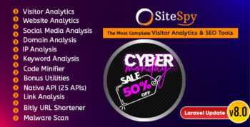 SiteSpy - The Most Complete Visitor Analytics & SEO Tools (SaaS)