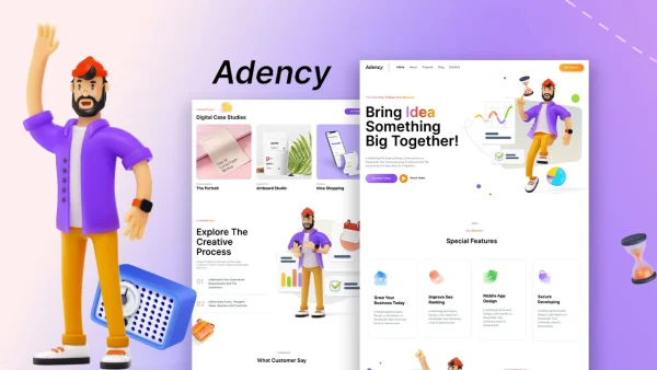 Adency – Creative Business & Agency Elementor Template Kit