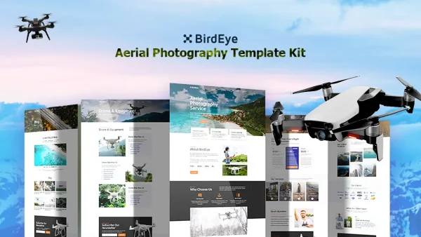 BirdEye – Aerial Photography Elementor Template Kit