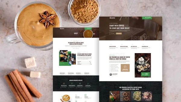 Brewed – Coffee Shop & Cafe Elementor Template Kit