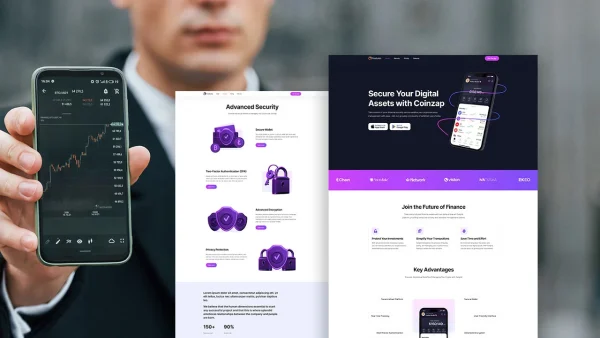 CoinZap – Crypto App Company Elementor Template Kit