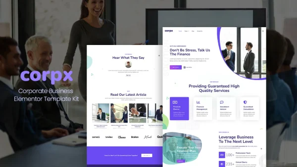 CorpX – Corporate Business Elementor Template Kit