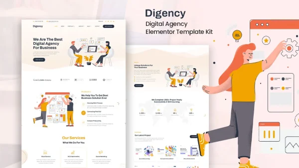 Digency – SEO & Digital Marketing Elementor Template Kit