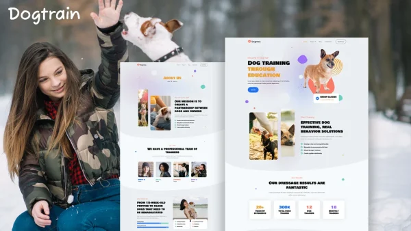 DogTrain – Dog Training Elementor Template Kit