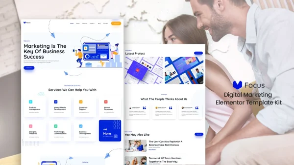 Focus – Digital Marketing Elementor Template Kit