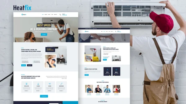 HeatFix – Air Conditioning Services Elementor Template Kit