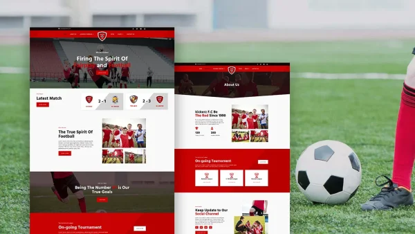 Kickerz – Football Team & Sports Club Elementor Template Kit