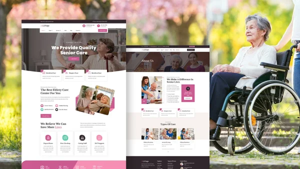 LuvAge – Elderly Home & Senior Care Elementor Template Kit