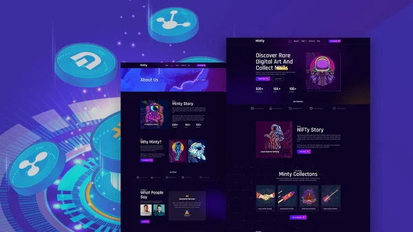 Minty – NFT Project & Portfolio Elementor Template Kit