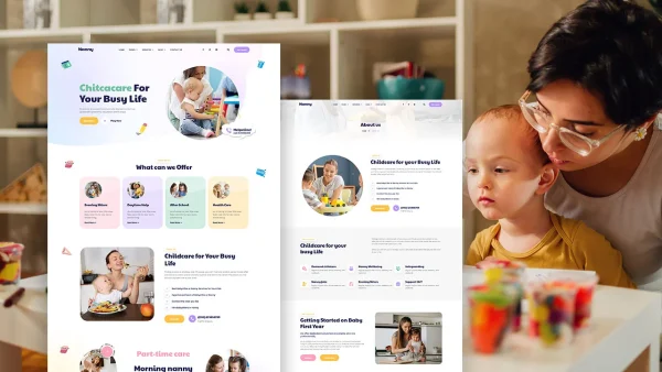 Nanny – Babysitter & Nannies Services Elementor Template Kit