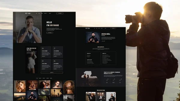 Retina – Creative Photography Elementor Template Kit