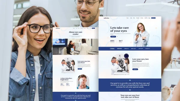 Lensify – Optometrist & Eye Care Elementor Template Kit