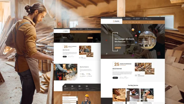 SawArt – Carpenter & Craftsman Elementor Template Kit