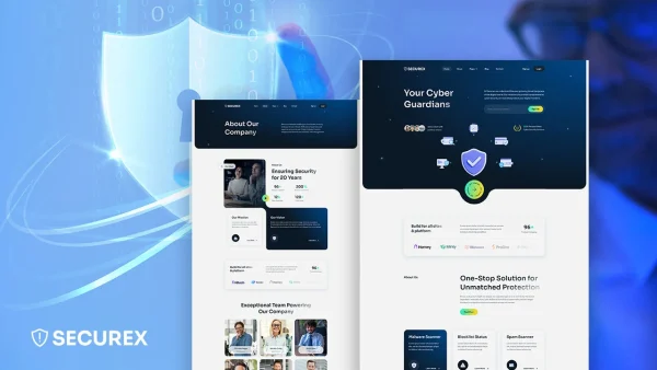 SecureX – Cyber Security Services Elementor Template Kit