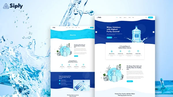 Siply – Drinking Water Delivery Elementor Template Kit