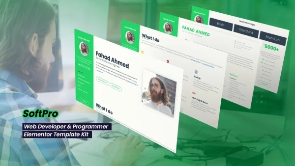 SoftPro – Programmer & Developer Elementor Template Kit
