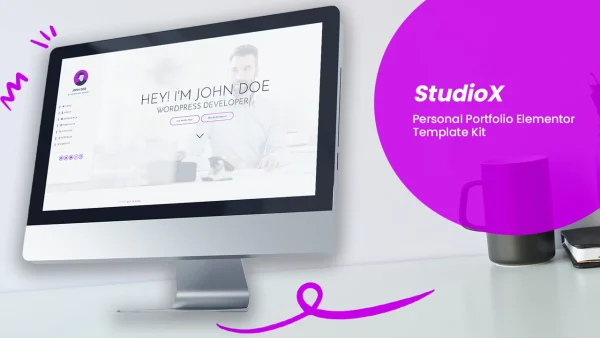 StudioX – Personal Portfolio Elementor Template Kit