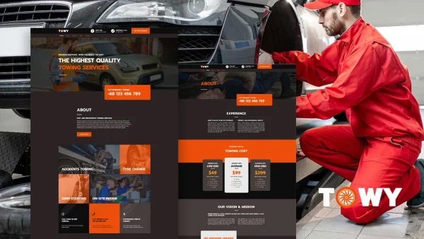 Towy – Towing Services Elementor Template Kit