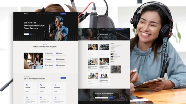 Voyz – Voice Over Services Elementor Template Kit