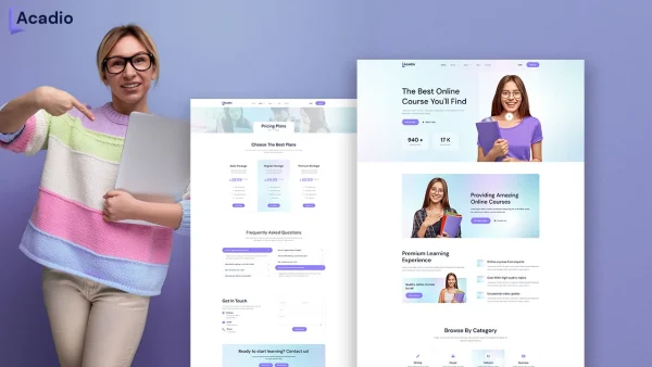 Acadio – E-Learning & Online Courses Elementor Template Kit