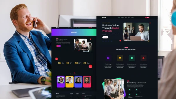 Dusk – Creative Dark Agency Elementor Template Kit