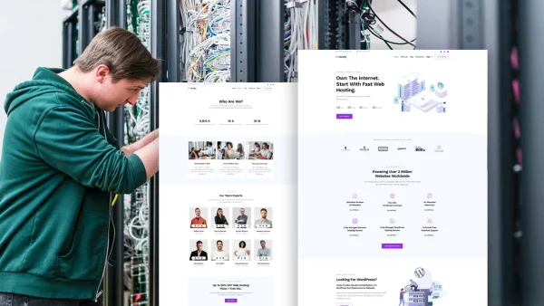 Hostly – Web Hosting Service Elementor Template Kit