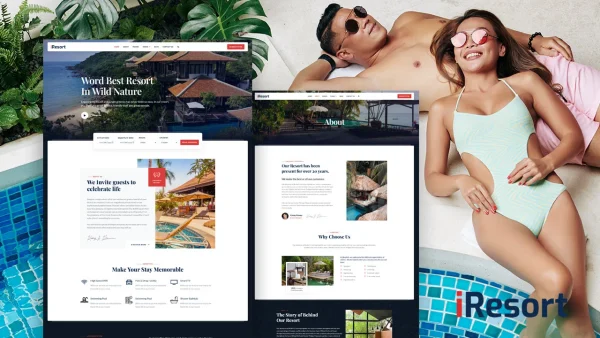 iResort – Hotel & Resort Elementor Template Kit
