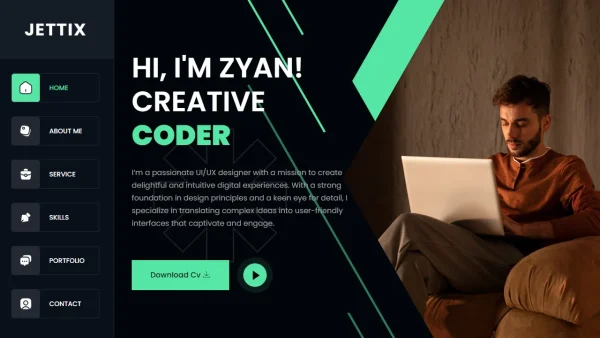 Jettix – Creative Personal Portfolio Elementor Template Kit
