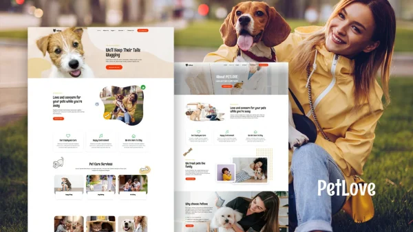 PetLove – Pet Care Services Elementor Template Kit