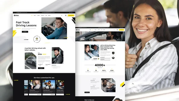Steer – Driving School Elementor Template Kit